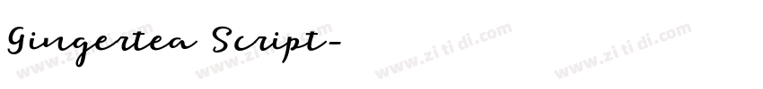 Gingertea Script字体转换